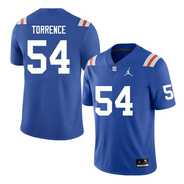 Men #54 O'Cyrus Torrence Florida Gators College Football Jerseys Sale-Throwback